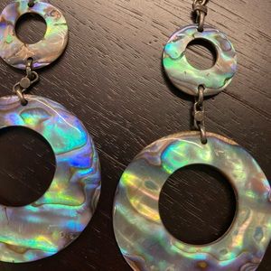 Abalone Shell Dangle Earrings